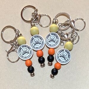Silicone Bead Keychains - "Gone Hunting" - Set of 4